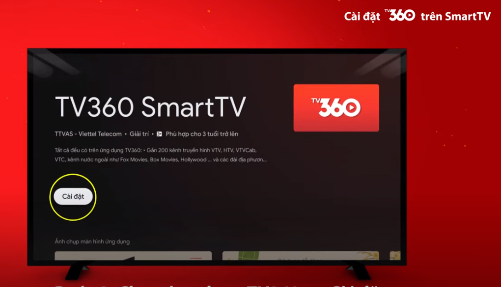 App TV360, Tải trên Tivi Samsung: App TV360 là một ứng dụng tuyệt vời cho phép bạn xem các kênh truyền hình yêu thích của mình trực tuyến. Với độ nét cao và chất lượng âm thanh tuyệt vời, bạn sẽ có một trải nghiệm giải trí thú vị. Xem hình ảnh liên quan để tải ứng dụng TV360 trên tivi Samsung của bạn.