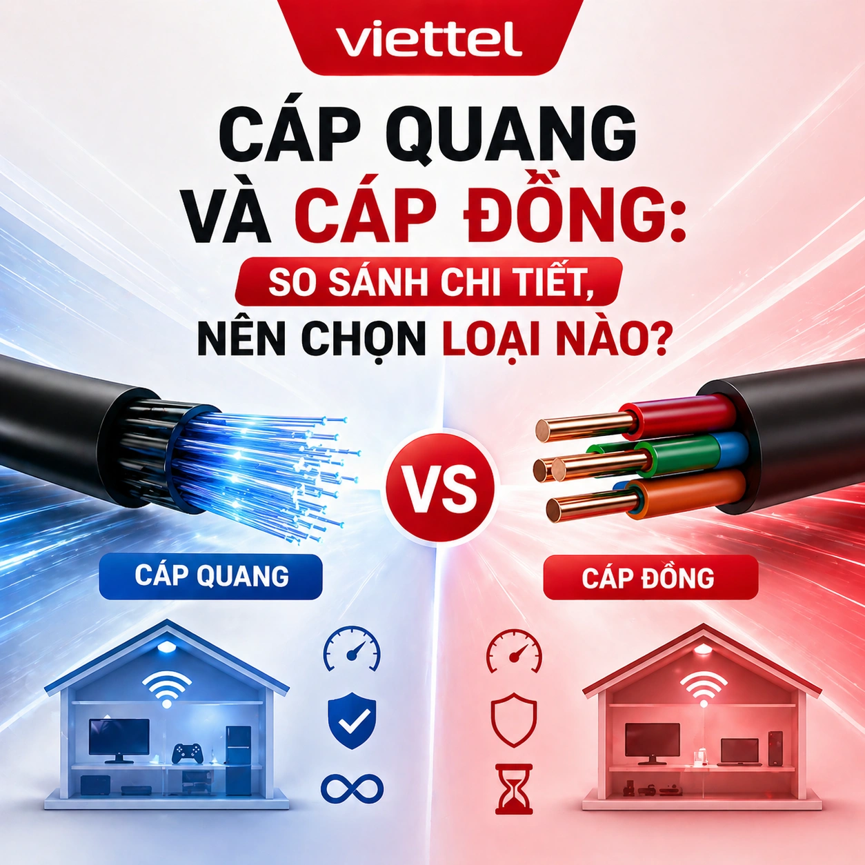 Cáp Quang Và Cáp Đồng: So Sánh Chi Tiết, Nên Chọn Loại Nào (2026)