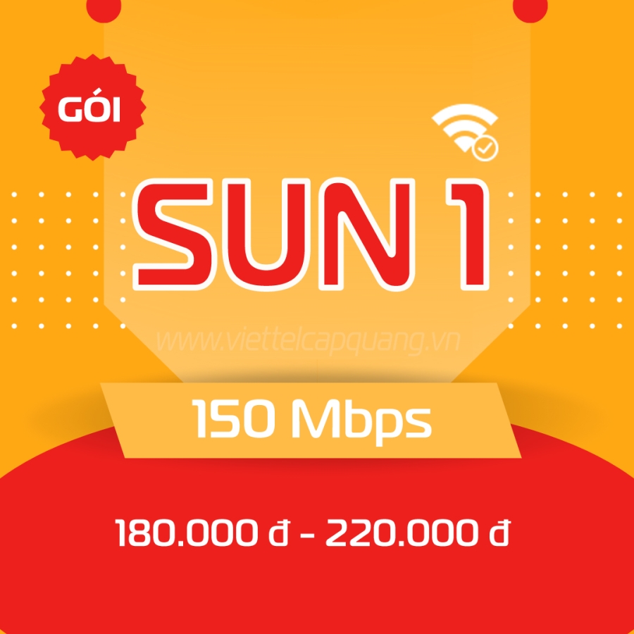 SUN1 Viettel (150 Mbps) - Gói CÆ°á»c Internet Cá Nhân, Há» Gia Äình