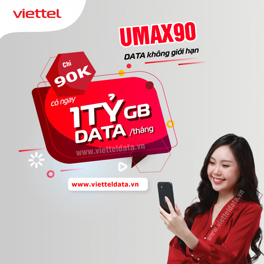 Gói cÆ°á»c UMAX90 và UMAX70 Viettel có gì HOT?