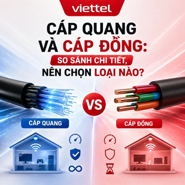 Cáp Quang Và Cáp Đồng: So Sánh Chi Tiết, Nên Chọn Loại Nào (2026)